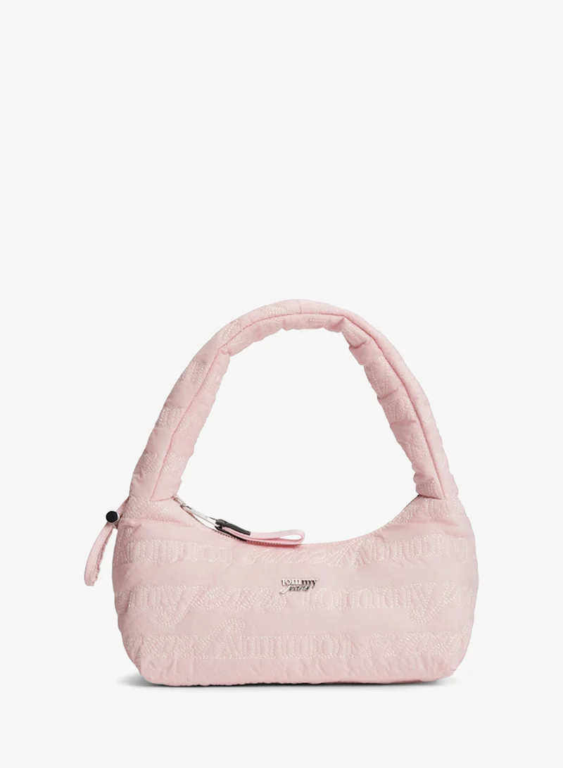 TOMMY JEANS Repeat Logo Embroidery Shoulder Bag